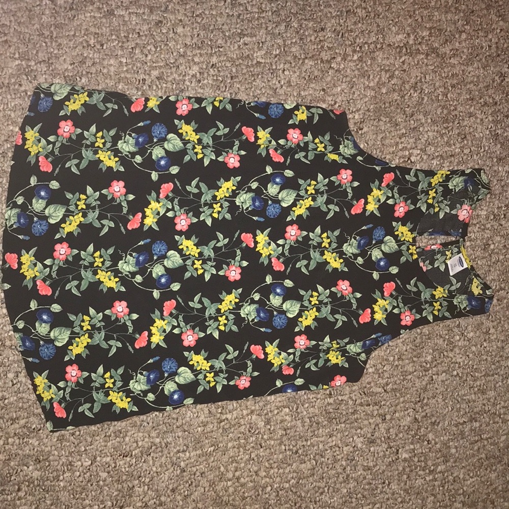 Flowered Tank Top